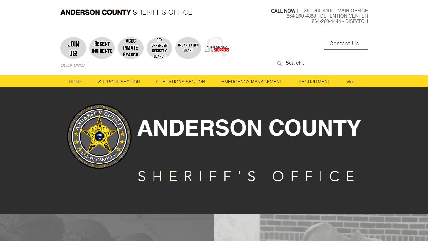 HOME | Anderson County Sheriff's Office | South Carolina